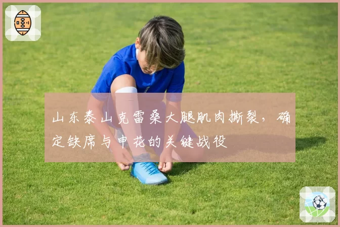 山东泰山克雷桑大腿肌肉撕裂，确定缺席与申花的关键战役